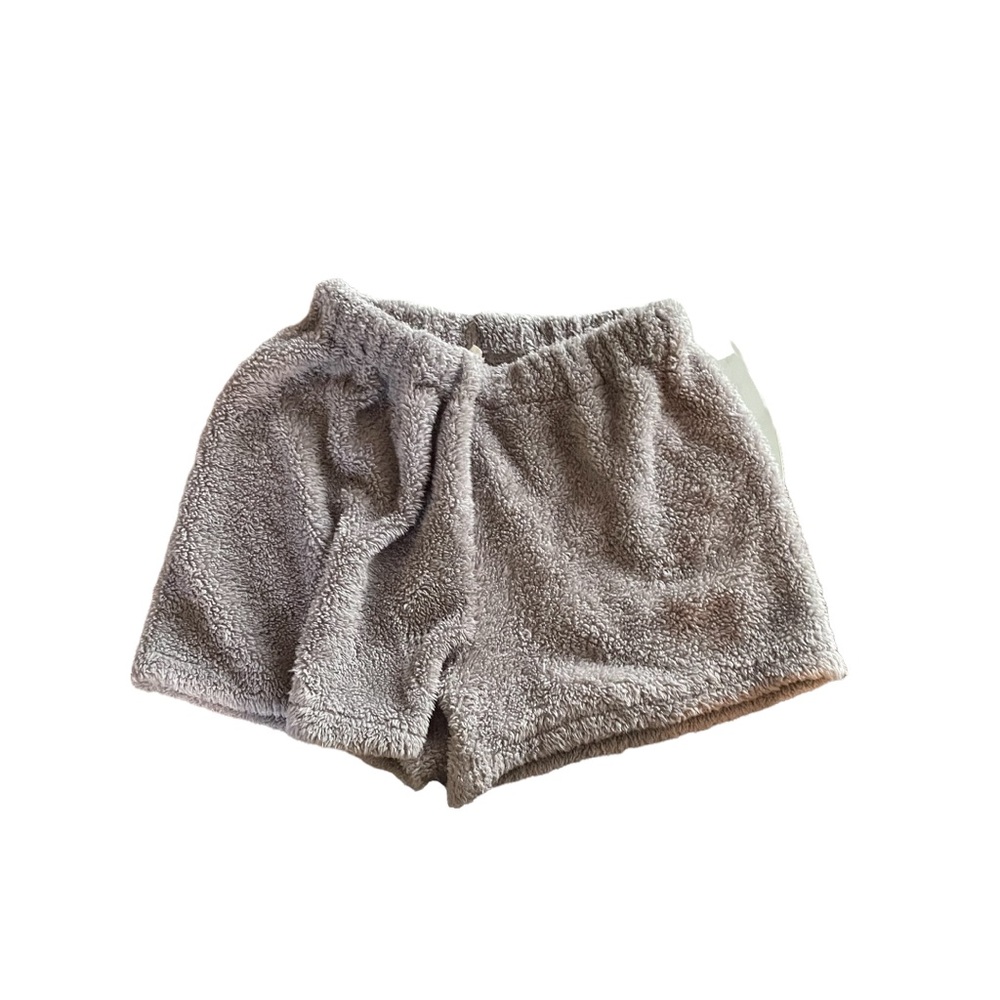 FUZZY PAJAMA SHORTS